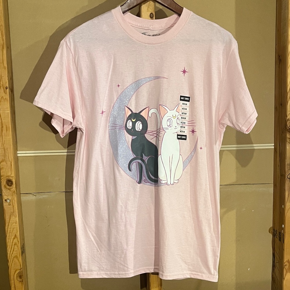 Sailor Moon Luna Artemis Hybrid Apparel Hot Topic NWT T-Shirt